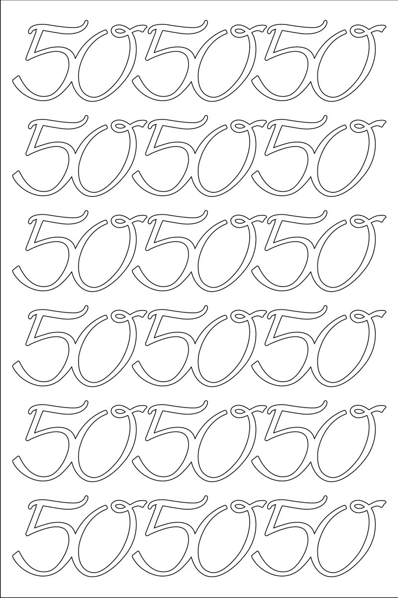 Rössler 9200-7010 Peel Off Sticker - White (Pack of 50)