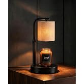 Candle Warmer Lamp with Timer Dimmable,Home Decor Birthday Gifts for Women | Modern Electric Candle Warmer with 2 Bulbs,Height Adjustable Wax Melt Warmer for Jar Candles,House Warming Gifts New-Linen