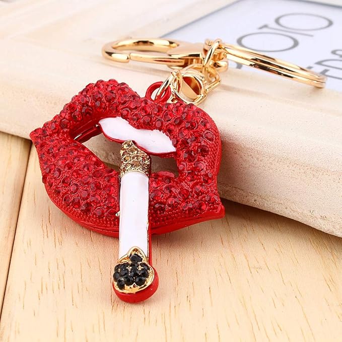 Rhinestone Keychain, Creative Metal Keychain Crystal Keyring Keychain for Keychain Gift for