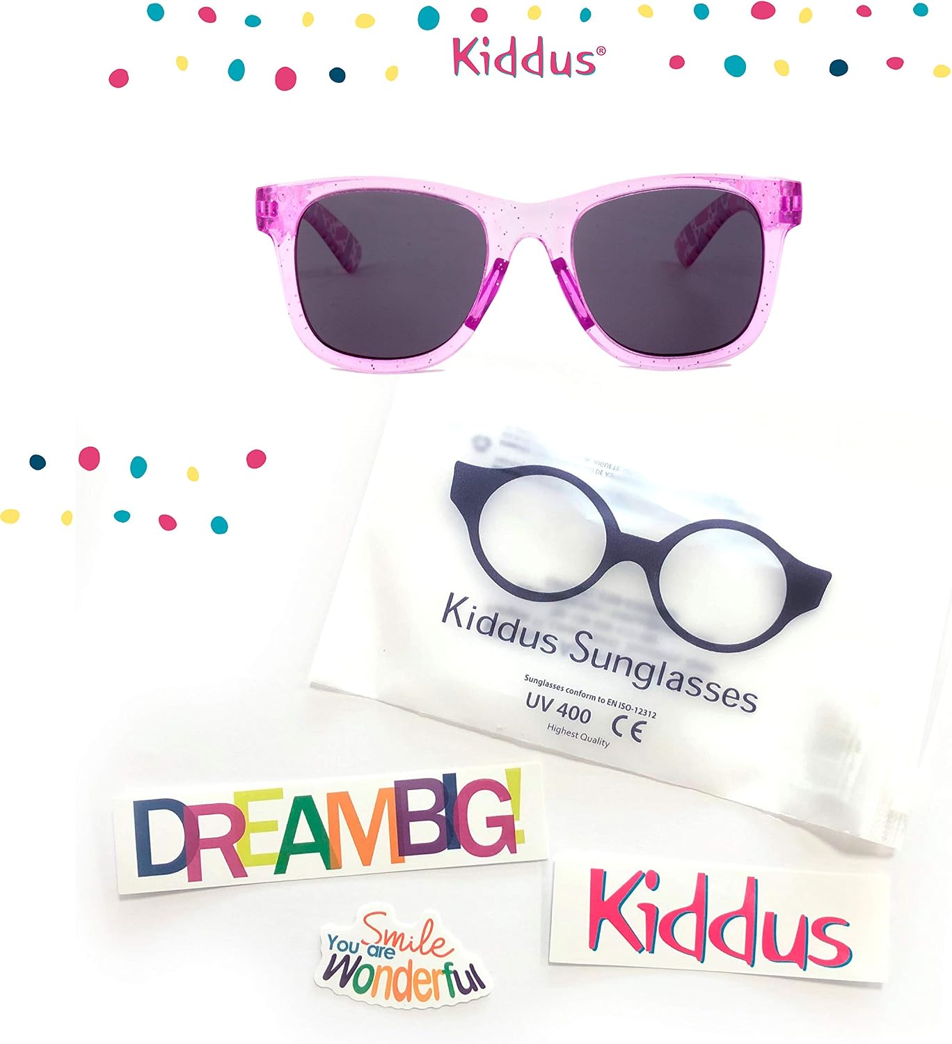 Lunettes De Soleil Polarisées Kiddus - UV400 Pour Enfants 6-9 Ans, Légères Et Incassables