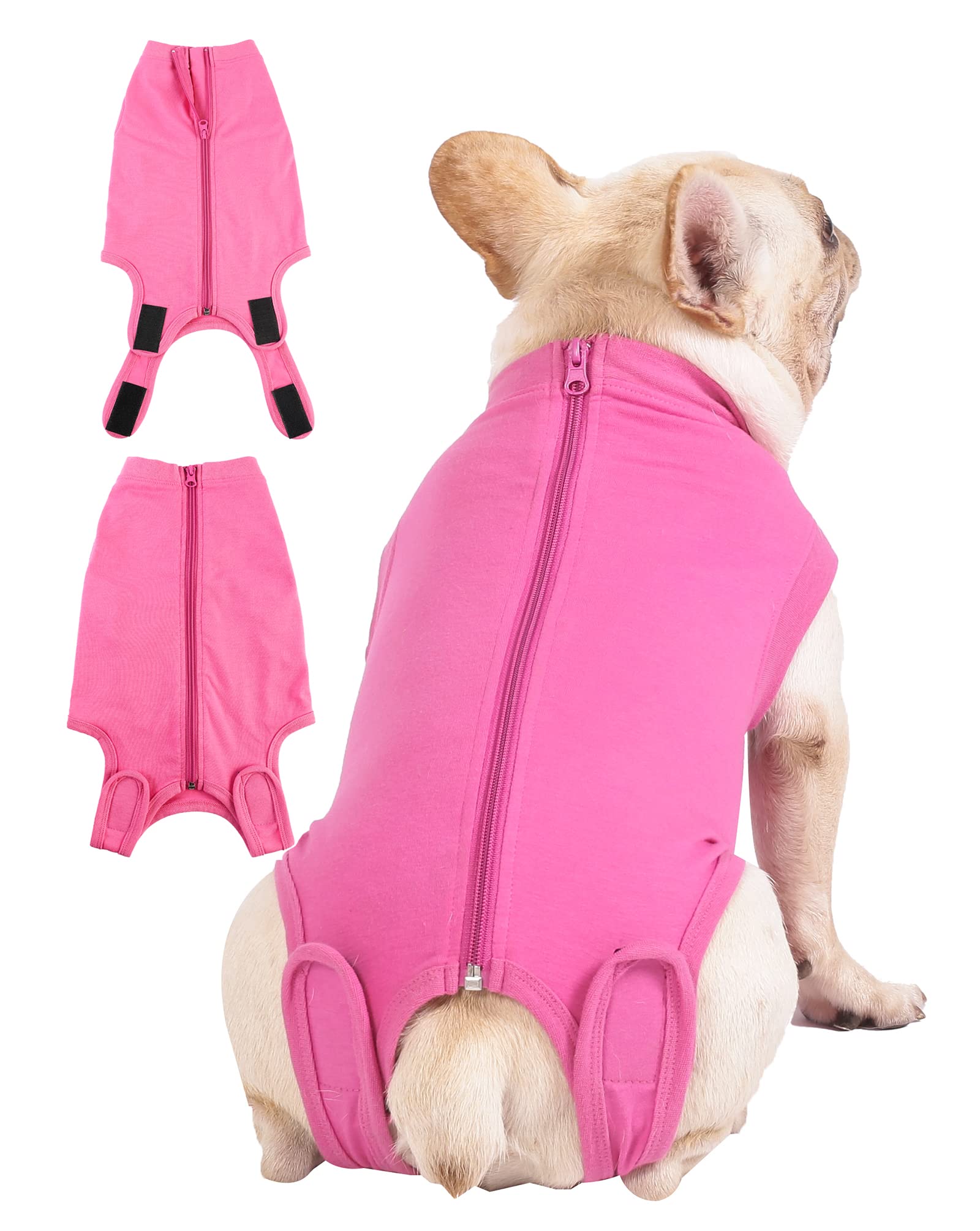 Photo 1 of Caslfuca Dog Surgery Recovery Suit - After Spay, Abdominal Wounds Post Surgical Recovery, Anti Licking Breathable Dog Onesies for Small, Medium & Large Pet, Alternative Bandages Cone E-Collar