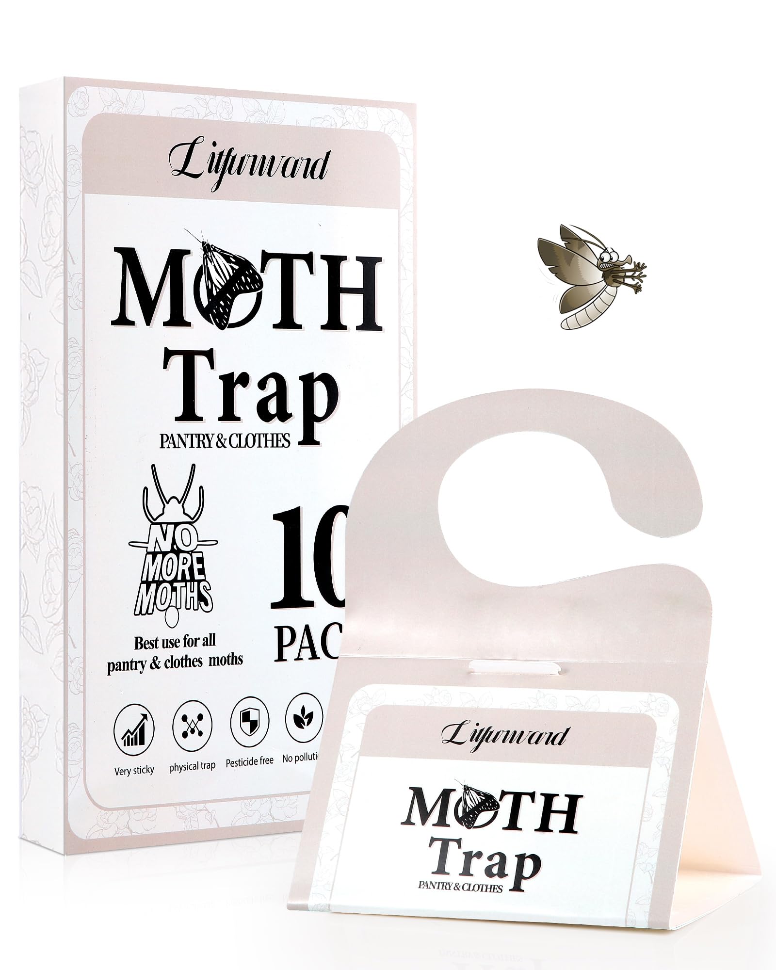 Photo 1 of Pantry Moth Traps - Extra Strength Hanging Clothes Clothing Moth Traps with Pheromone for House Pantry Indoor Closets - 20 Pack