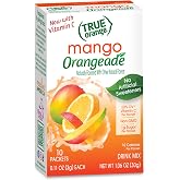 True Orange Mango Orangeade Powdered Drink Mix Packets, 10 ct | Non-GMO, gluten free, low calorie water enhancer, no artificial sweeteners, 50% Daily Vitamin C