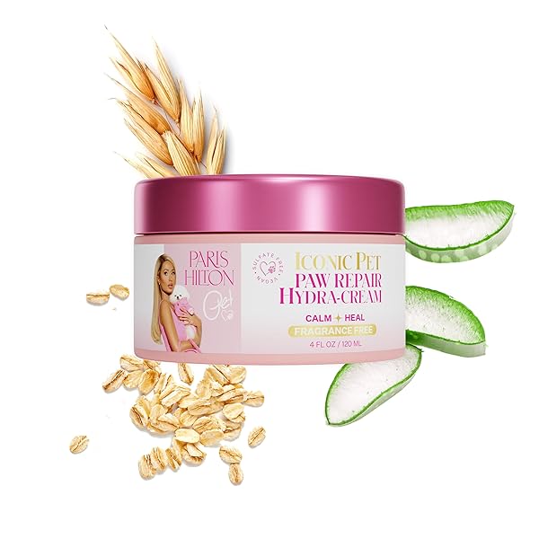 PARIS HILTON PAW REPAIR CREAM – SULFATE-FREE & FRAGRANCE-FREE, 120ML | HYPOALLERGENIC, NOURISHING DOG CREAM FOR SOFT, HEALTHY PAW PADS