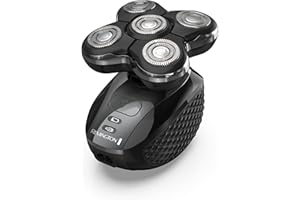 Remington XR7000 Balder Pro Rotary Shaver Rechargeable Waterproof Electric Razor for Men Cordless Lithium Power 5 Dual Track Flexing Heads and Pop-Up Trimmer Black