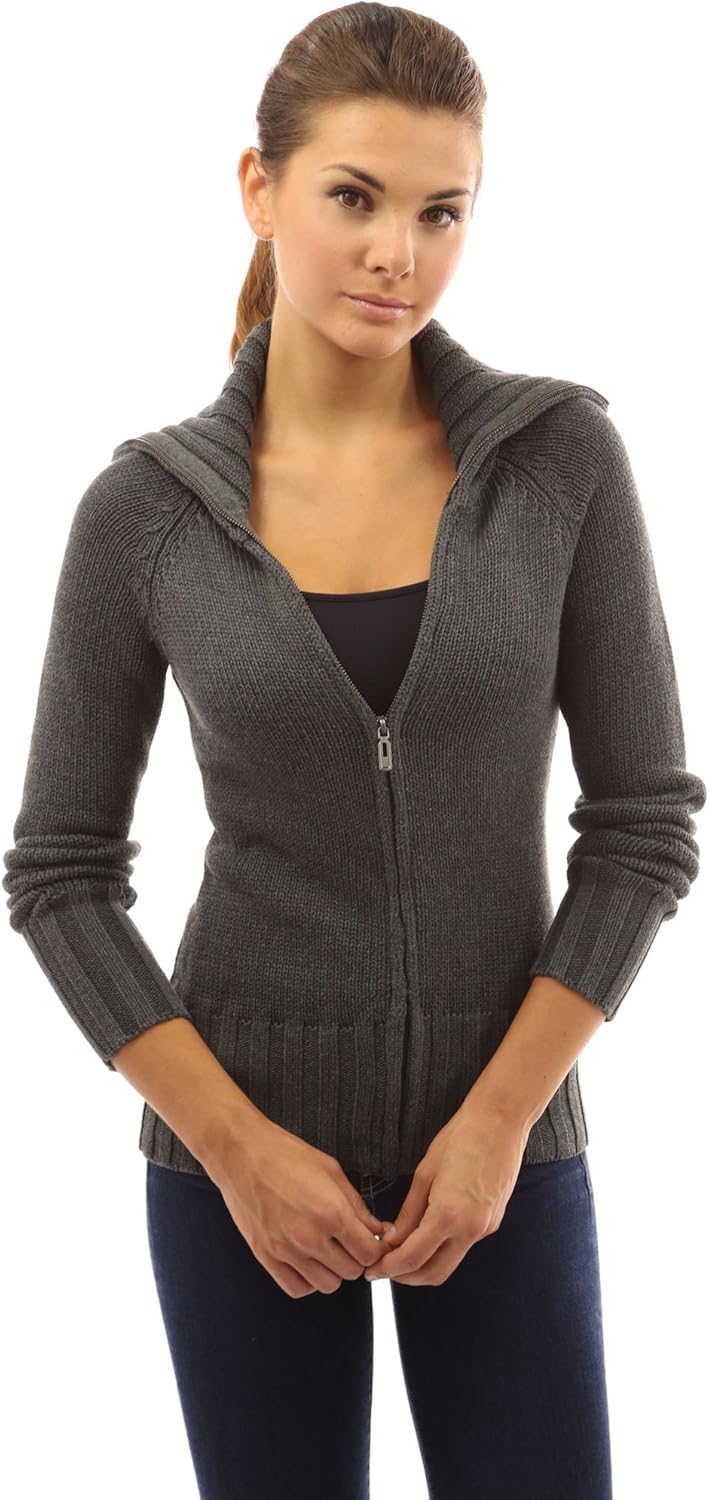 ladies cotton zip up cardigans