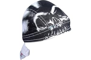 Zanheadgear ZSG031 100% Cotton Road Hog Flydanna Bandanna, Airbrushed Skull