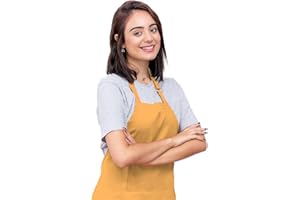 CALICOT Kitchen Apron for Men Women|Adjustable with Pocket Cloth Apron|Baking Banquet Cafe Chef Apron|Spring, Easter Decor BBQ Gift