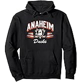 Anaheim Ducks Retro Diamond Black NHL Officially Licensed Pullover Hoodie