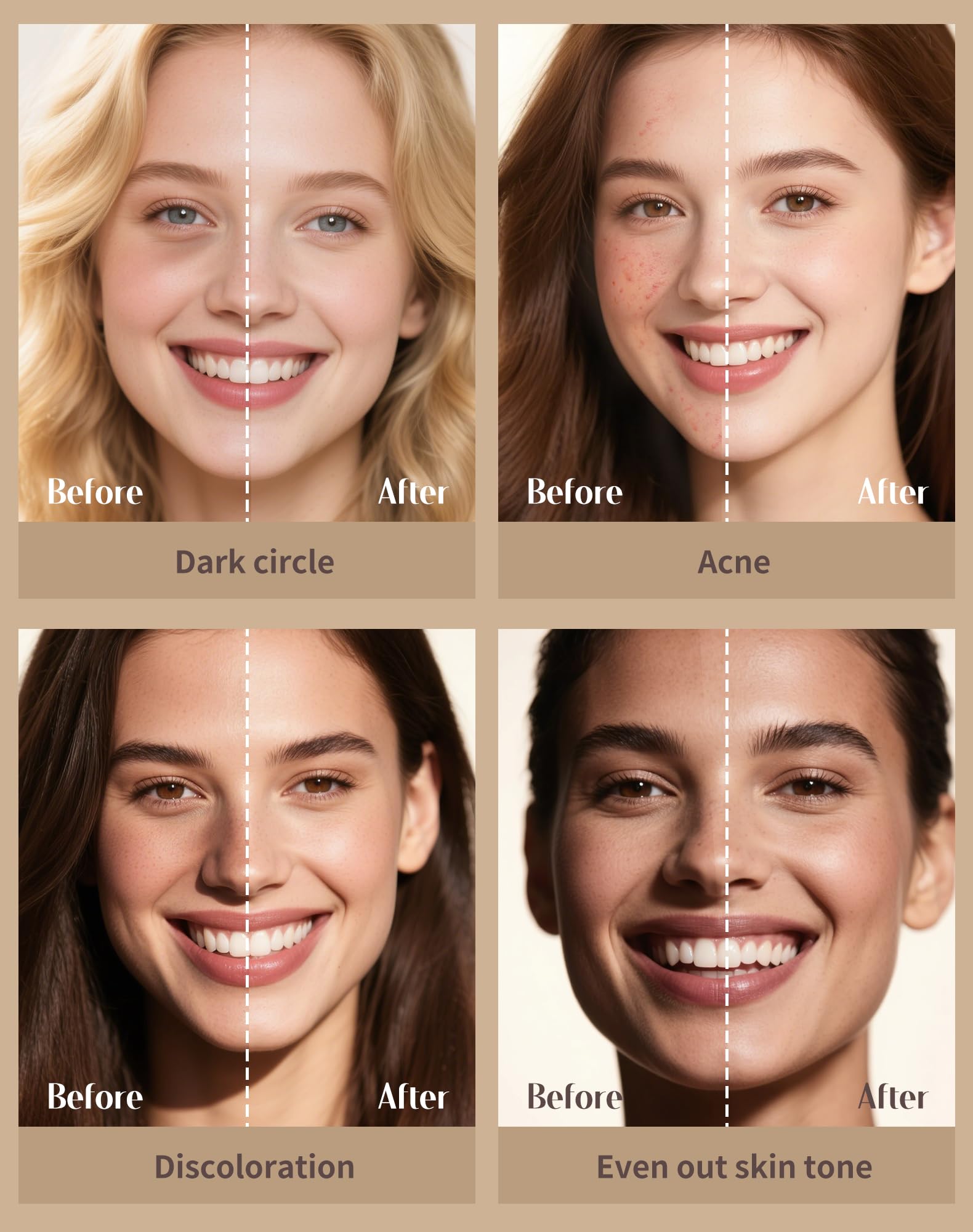 bayfree Tinted Moisture Foundation Balm, All-Day Wear Full Coverage Foundation, Hydrating & Weightless, Sweatproof & Humidity-Resistant, Buildable Natural Finish, Vegan Korean Makeup