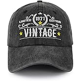 55th Happy Birthday Decorations for Women Men, Turning 55 Years Old Party Supplies Baseball Cap, Adjustable Vintage 1971 Hat