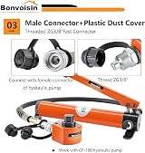 Bonvoisin 20T Hydraulic Cylinder 30mm Stroke Ultra-thin Portable Pump CP-180 view 5