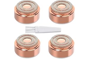 Facial Hair Remover Replacement Heads Generation 2 for Finishing Touch Flawless Facial Hair Removal Tool for women,Double Halo Painless and Smooth As Seen On TV, 18K Gold-Plated Rose Gold YOUNGPRO