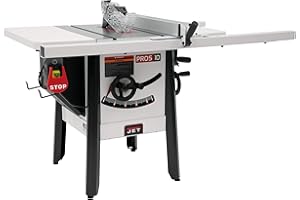 JET ProShop II 10-Inch Table Saw, 30-Inch Rip, Steel Wings, 1-3/4 HP, 120V 1Ph (JPS-10)
