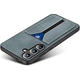 Kowauri for Samsung Galaxy S25 Plus Case [ Not fit for S25/S25 Ultra], PU Leather Wallet Case with Credit Card Slot Holder Ultra Slim Protector Case for Samsung Galaxy S25 Plus (Blue)