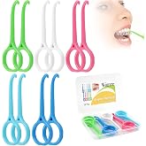 wiurere 10 Pcs Aligner Remover Tool, 5 Colors Retainer Hooks for Painless Removal, Ergonomic Non-Slip Grip &amp; Food-Grade ABS, 5 Color-Coded Dental Tools for Braces/Retainers Travel Use (5 colors)