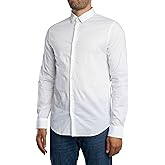 Armani Exchange Mens Stretch Poplin Button Down Shirt