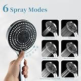 OFFO Shower Head and Hose Set 6 Modes Large 130mm Diameter Chrome view 2