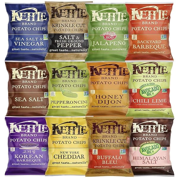 KETTLE BRAND POTATO CHIPS, SEA SALT, 2 OUNCE BAGS (PACK OF 24)