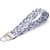 LNKRE JEWELRY Wrist Lanyard for Keys, Womens Wristlet Keychain Holder Cotton Hand Bracelet Lanyard for Phone Wallet