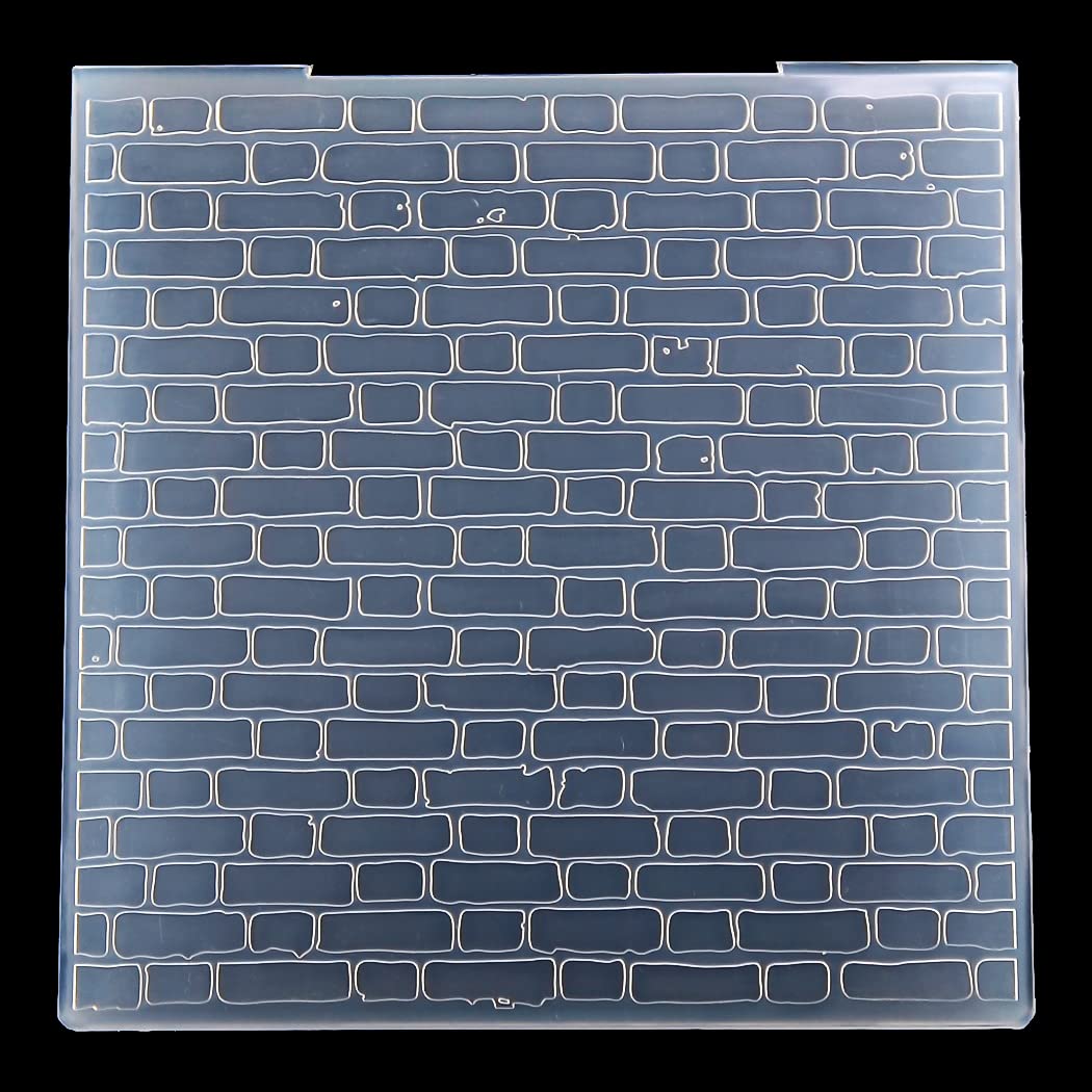 Kwan Crafts Brick Wall Background Plastic Embossing Folders for Card Making Scrapbooking and Other Paper Crafts 3050914
