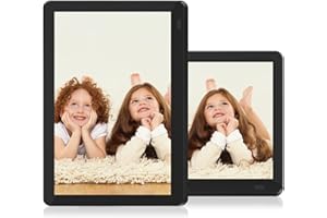 Atatat 10 inch Digital Photo Frame WiFi with 1280x800 IPS Touch Screen, Share Photos & Videos via APP, Email, Auto-Rotate, Wall-Mountable, Portrait and Landscape…