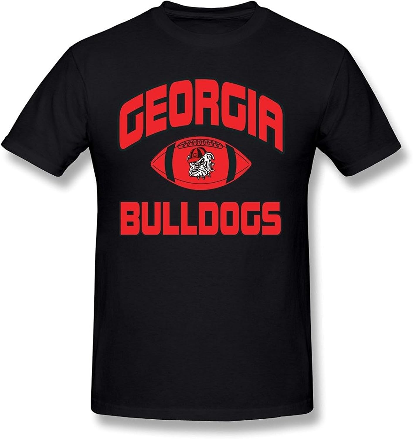 ZHENGMAO Men's Bulldogs UGA Football Logo Tshirt RoyalBlue S