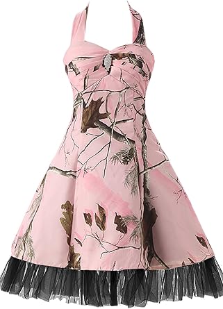 pink camo bridesmaid dresses