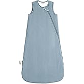 BubblePanda Rayon Made from Bamboo Sleep Sack 0-6 Months Newborn Infant Sleep Sack 0-3 Months 1.0 Tog Breathable Baby Wearable Blanket With 2-Way Zipper Unisex Sleeping Bag for Babies