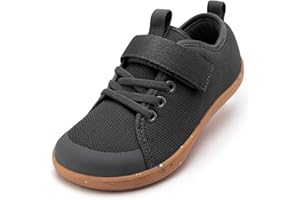 Rihero Kids Barefoot Shoes Boys Girls Wide Toe Box Walking Shoes Breathable Toddler Little Big Kid Sneakers