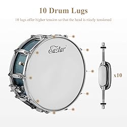Eastar Snare Drum Set with Drum Sticks,for