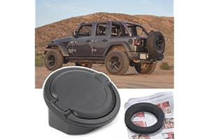 for Jeep Gas Cap Cover JL Wrangler Accessories Fuel Filler Door Gas Tank Cap Cover for Jeep Wrangler JL & Unlimited 2018-2025