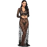 COSYOU Maternity Dress for Photoshoot Sheer Lace Dresses for Maternity Photography Costume Party Milk Bath Dress