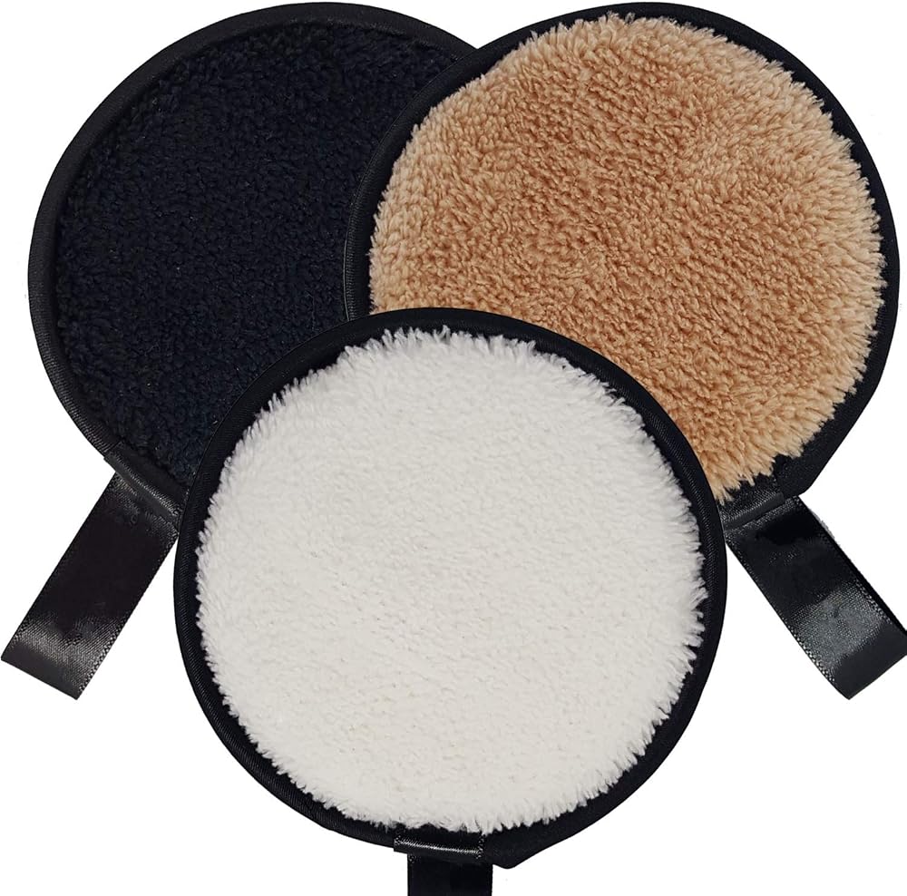 KUKA Reusable Eye Makeup Remover Pads Organic Bamboo Hypoallergenic Gentle