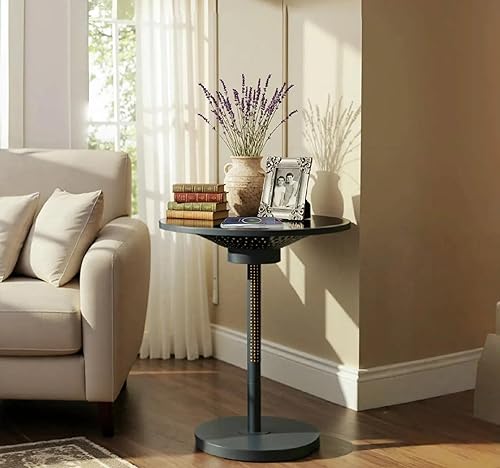 Elegant Smart Side Table with Ambient Light & Wireless Charging – Modern Touch Control, Stepless Dimming, and Ideal Nightstand for Small Spaces – Perfect Home Decor for Bedroom & Living Room