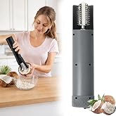 Electric Coconut Grater Machine, Portable Handheld Wireless Scraper &amp; Shredder &ndash; Non-Slip Anti-Splash Rotating Kitchen Grater for Coconut, Cheese, Chocolate &amp; Fish Scales (Gray)