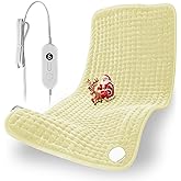 Andola Electric Heating Pad for Back Pain Relief, Extra Large 33" x 17" - 6 Heat Settings for Neck Shoulder Cramp - Moist Heat Therapy - 2h Auto-Off - Machine Washable