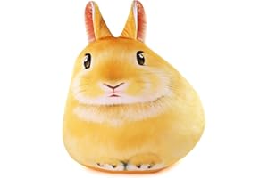 Sew Butiful Easter Bunny Stuffed Animal, Soft Cute Plushies, Kawaii Rabbit Plush Toys, Throw Body Pillow Decoration Doll Gift for Kids Girls Boys(Yellow)