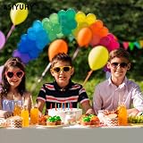 ASIYUHY Rainbow Party Balloons 100 Pack 12 Inch Multicolored Latex view 5