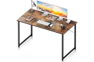 Coleshome 48 Inch Computer Desk, Modern Simple Style Desk for Home Office, Study Student Writing Desk, Vintage