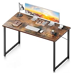 Coleshome 48 Inch Computer Desk, Modern Simple