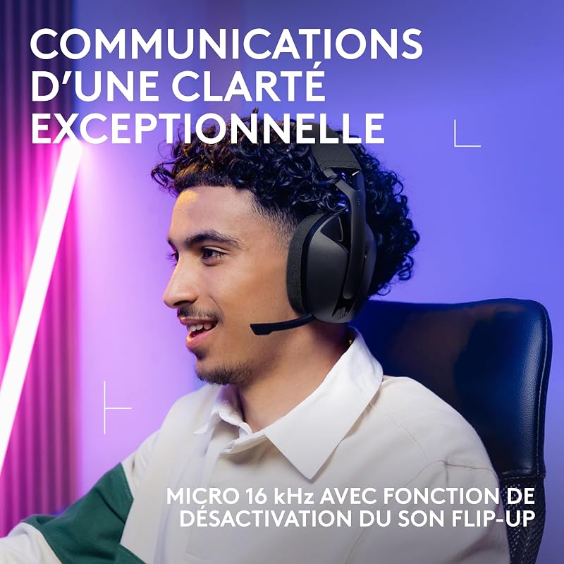 G321 LIGHTSPEED, casque gaming Bluetooth sans fil - Noir