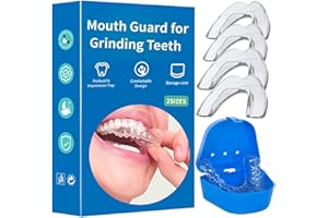 OORMGSRC Teeth Grinding Mouth Guard, 4Pack Night Guards for Teeth Grinding, Professional Fit Mouthguards for Grinding of Teeth, Mouthguards for Grinding of Teeth, Grind No More