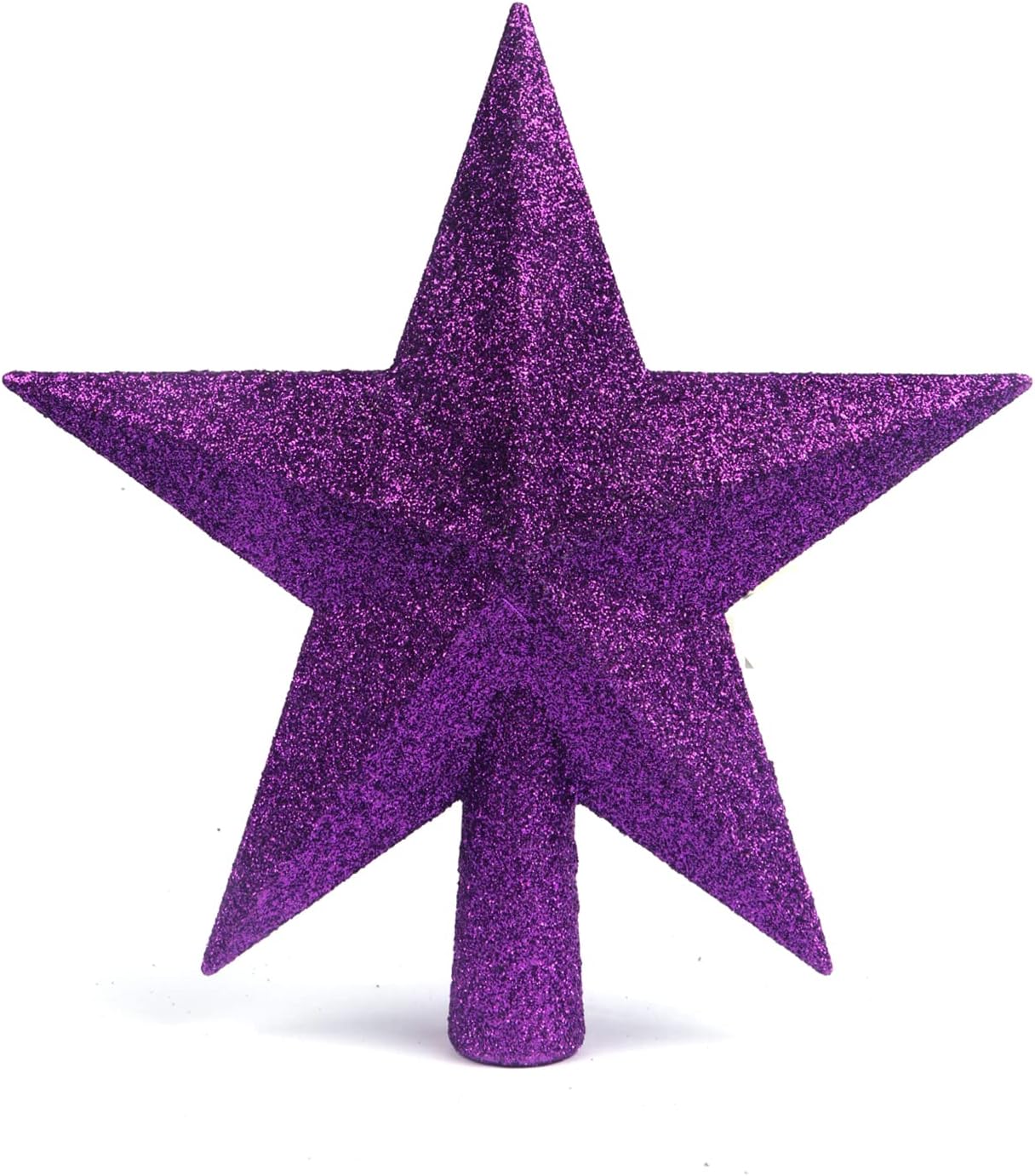 Tree Toppers - YYCRAFT Glitter Star Tree Topper Christmas Decoration-8 Inch,Purple