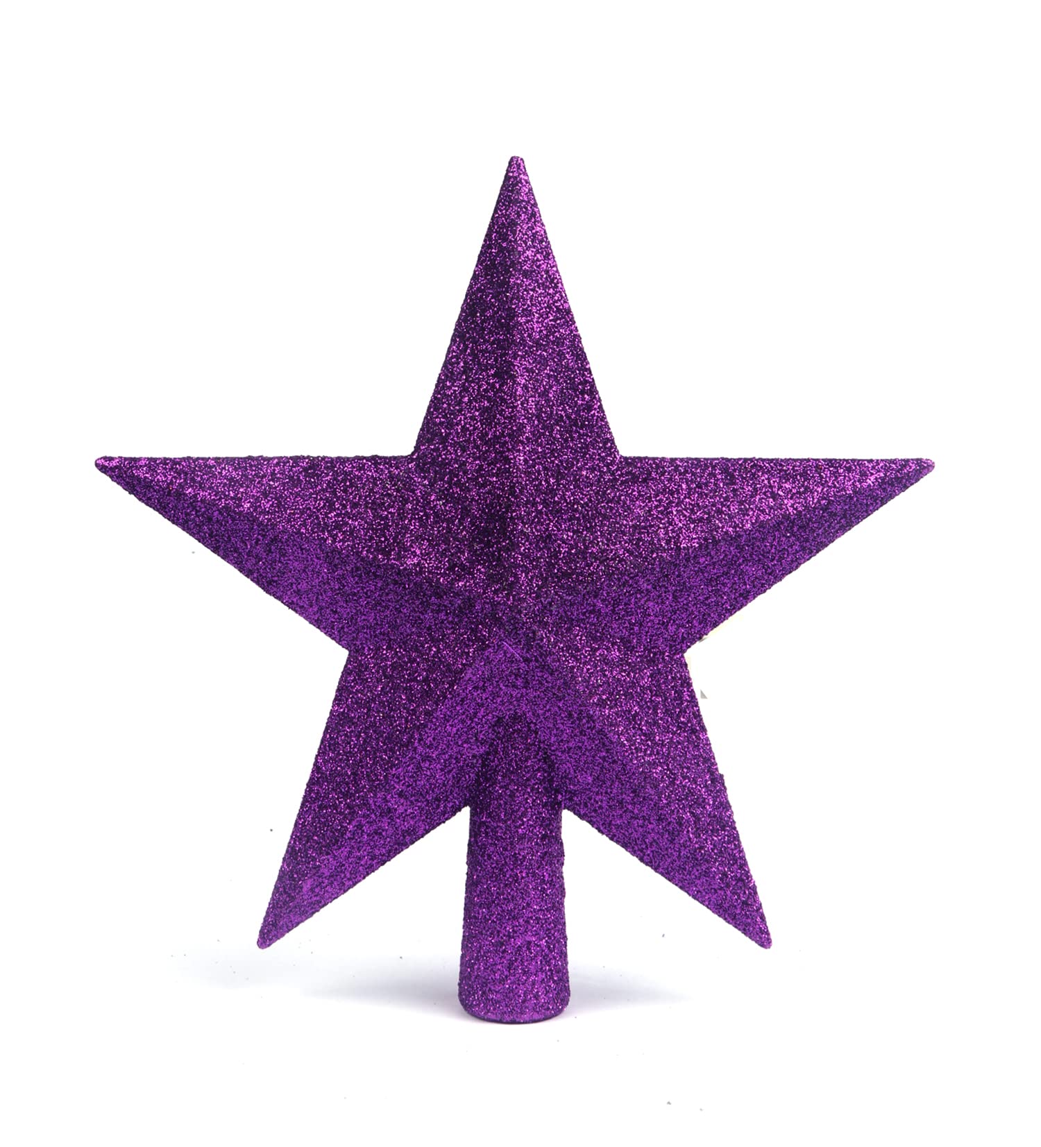 YYCRAFT Glitter Star Tree Topper Christmas Decoration-8 Inch,Purple