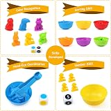 LEADSTAR Montessori Colour Sorting Toys 46 pcs for Toddlers, 3 4 5 Years view 3