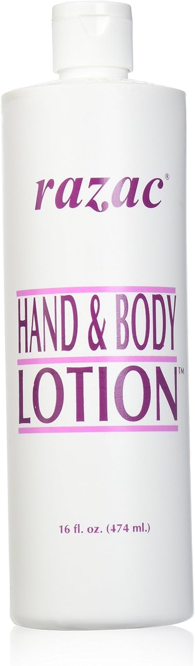 Razac Hand and Body Lotion 16oz Pack of 2 Moisturizer for Dry Skin