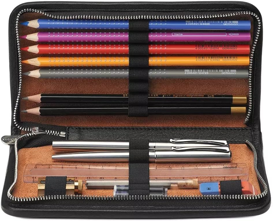 Sun Leather, Writing Case 'Novalis Colour: Natural * Real Leather *