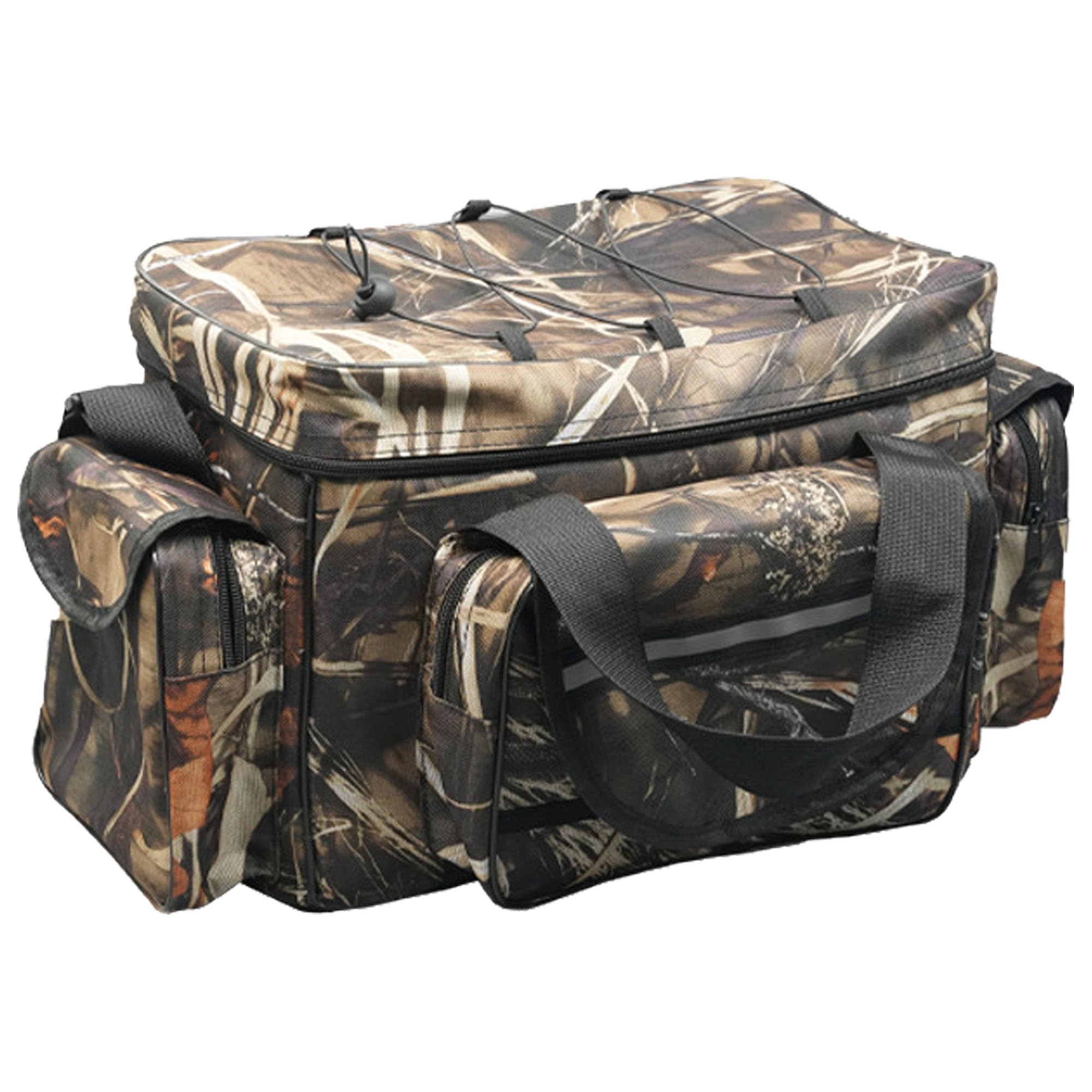 YUEMING Fishing Bag, Single Shoulder Sea Fishing Tackle Bags Tackle Storage Backpack for Carp Fishing, Camouflage Outdoor Carryall Bag Hiking Travel Pack, 50*30*25CM