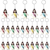 Voopurbic 25 Or 50 Or 100 Christian Little Jesus Figures Printed With Jesus Love You Hanging With Keyrings For Baptism